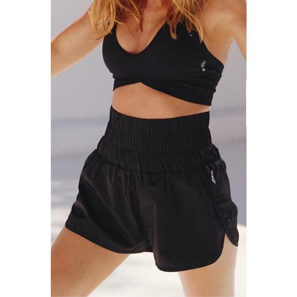 Free People Movement Black "the Way Home" running shorts LG - Picture 1 of 10